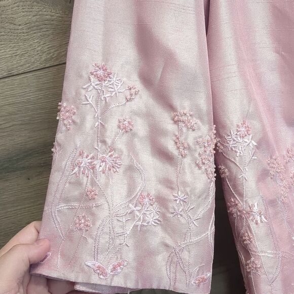 Positive Attitude Rose Pink Dress And Jacket Set Womens Plus Size 16W - Picture 5 of 12